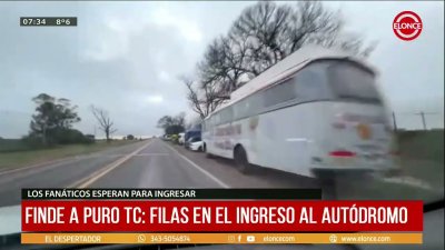 Finde a puro TC: filas en el ingreso al aut&oacute;dromo